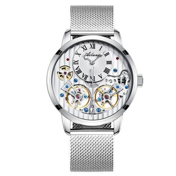 Watch Double Tourbillon Automatic Mechanical Watch Men's Watch - Image 3