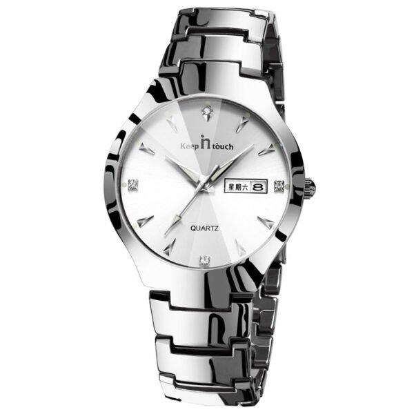Luminous watch couple watch calendar quartz watch - Image 3