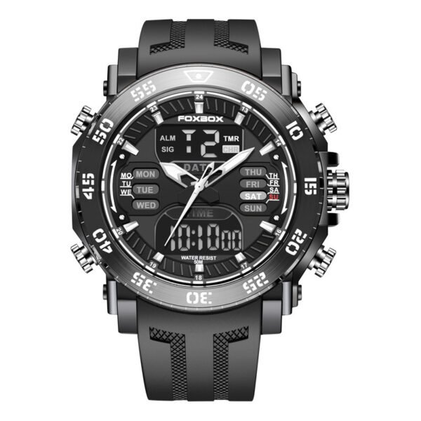 Quartz Electronic Dual Display Watch Luminous Multifunction - Image 3
