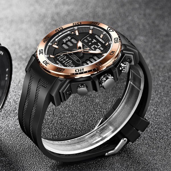 Quartz Electronic Dual Display Watch Luminous Multifunction - Image 5
