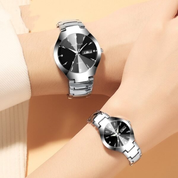 Luminous watch couple watch calendar quartz watch - Image 7