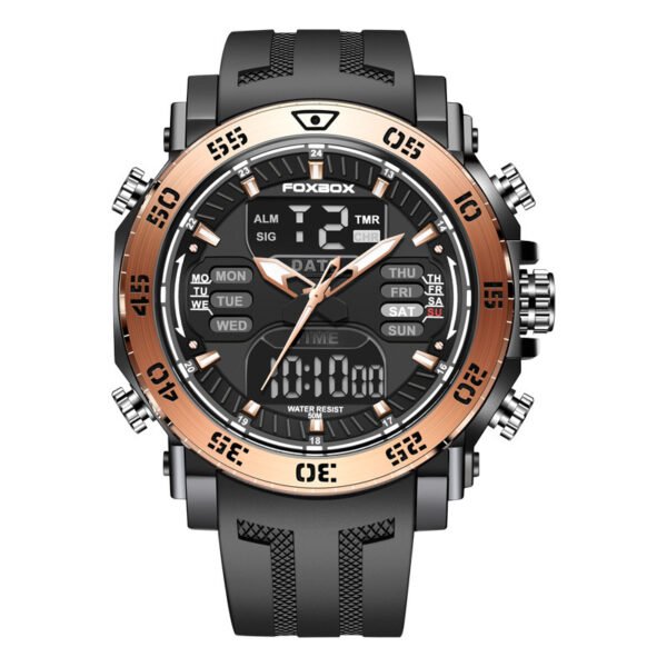 Quartz Electronic Dual Display Watch Luminous Multifunction - Image 2